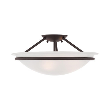 Cleveland Copse 3 Light 16 Inch Wide Semi Flush Mount by Bailey Street Home - 218-BEL-1029747