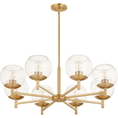 Lyon 8 Light Chandelier 11 x 34 Inches Wide by Quorum  - 678-8-80