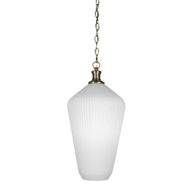 Carina 1 Light Small Chain Hung Pendant 21.5 Inch Tall by Toltec - 93-MB-4650