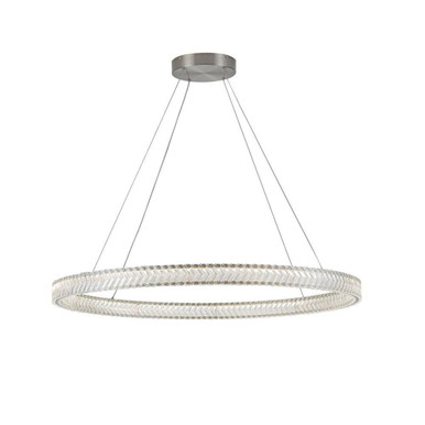 Chevron 80W 1 LED Pendant 2.36 Inch Tall and 39.37 Inch Wide by Artcraft - AC5053BN