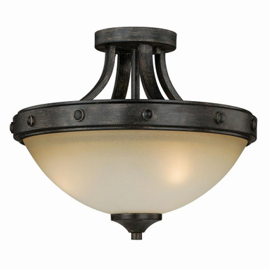 Halifax 2 Light 32 Inch Wide Semi Flush Mount by Vaxcel - C0077