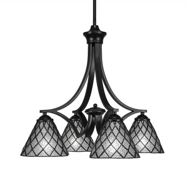 Zilo 4 Down Light Small Chandelier by Toltec - 568-MB-9185