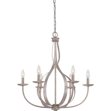 Serenity 6 Light Large Chandelier by Quoizel - SER5006IF