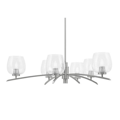 Kurve 6 Light Large Chandelier by Toltec 3746-GP-4602 - 3746-GP-4602