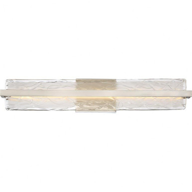 Glacial 1 Light Vanity Light 30 Inch Wide by Quoizel - PCGL8530BN