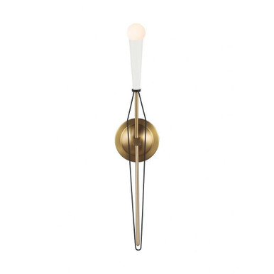 Piro 1 Light Wall Sconce by Visual Comfort Studio - ew1101mbkbbs