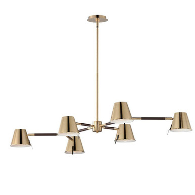 Waters Bottom 6 Light Medium Chandelier by BSH - 93-BEL-4858429
