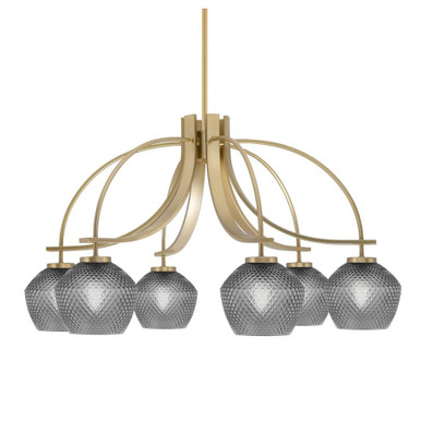 Cavella 6 Light Large Chandelier by Toltec 3926-4622 - 3926-4622