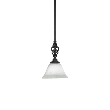 Elegante 1 Light Small Pendant 9.75 Inch Tall by Toltec - 80-7-975