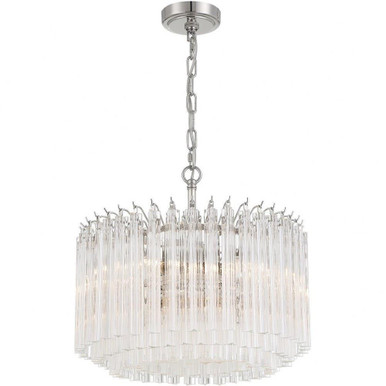 Lofton 5 Light Chandelier 17 Inch Tall and 18 Inch Wide by Crystorama - LOF-5005