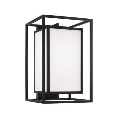 Aiden 1 Light Outdoor Wall Lantern 12.5 Inch Wide by Capital - 953113BK