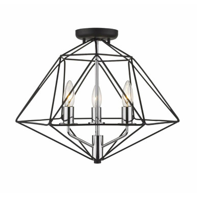Denton Loan 3 Light 18 Inch Wide Flush Mount by Bailey Street Home - 372-BEL-4314925
