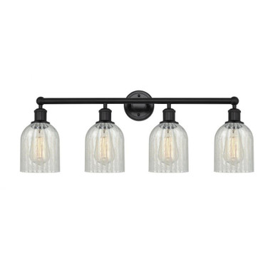 Caledonia 4 Light Industrial Vanity Light 32 Inch Wide by Innovations - 616-4W-G25