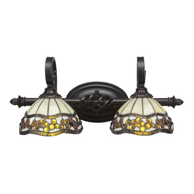 Elegante 2 Light Bath Bar 8.5 x Inches by Toltec  - 162--85-2075