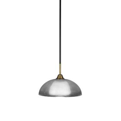 Paramount 1 Light Steel Medium Pendant 13 Inch Wide by Toltec - 3401-13-925-