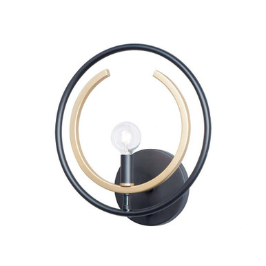 Clip 1 Light Wall Sconce by Maxim - 12501BKGLD
