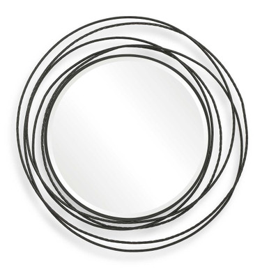 Whirlwind 39.37 Inch Iron Round Mirror by Uttermost - 09704