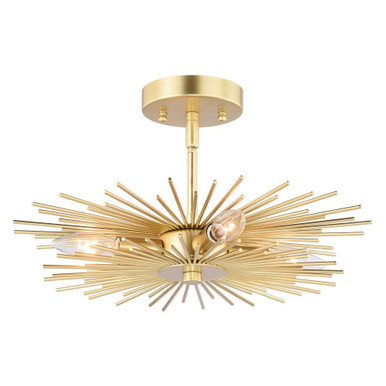 Nikko 4 Light 27.5 Inch Wide Semi Flush Mount by Vaxcel - C0227