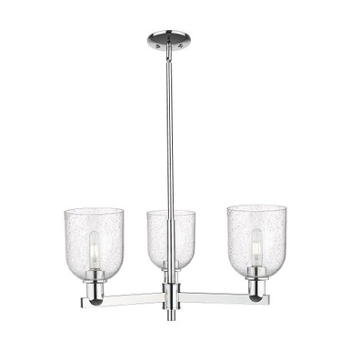 Bella 3 Light Stem Hung Chandelier 11.5 Inch X 27.25 Inch by Innovations - 716-3CR-G558-6