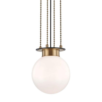 Gunther 1 Light Medium Pendant 11 Inch Wide by Hudson Valley - 2011-AOB
