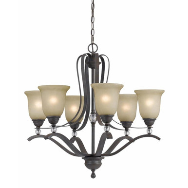 Riverton 6 Light Large Chandelier by Cal - FX-3530/6