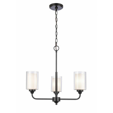 Fairbank 3 Light Large Pendant by Innovations - 342-3CR-BK-CLW
