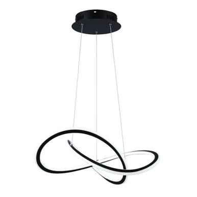 Zola 1 LED Light Oversized Chandelier by Canarm - LCH155A21BK