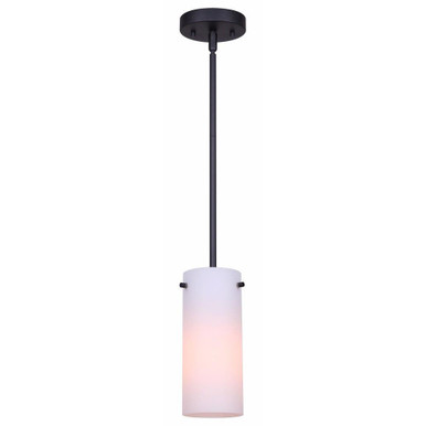 Lander One Light Mini Pendant by Canarm Inc - IPL1063A01BK