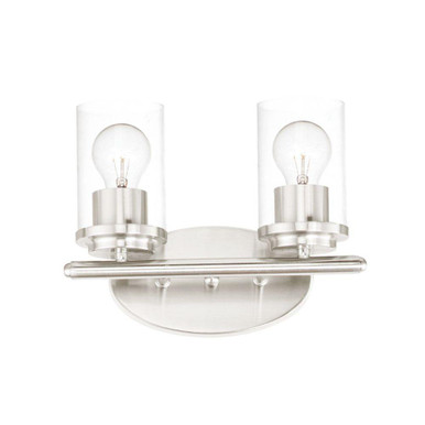 Langleybury Lane 2 Light Clear Glass Vanity Light by BSH - 93-BEL-1067578