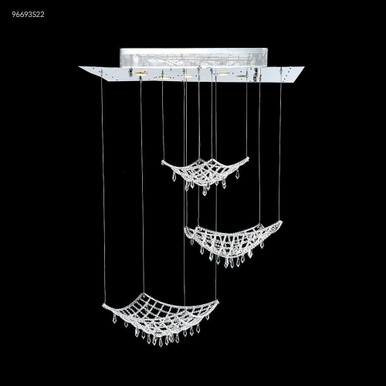 Contemporary 5 Light Large Crystal Chandelier by James Moder - 96693S22