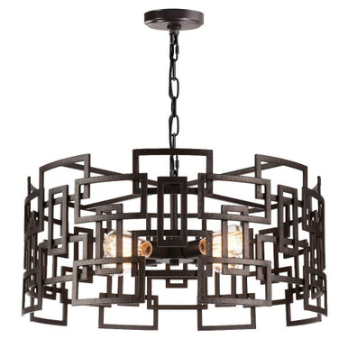 Litani 4 Light Medium Chandelier by CWI - 9913P25-4-205