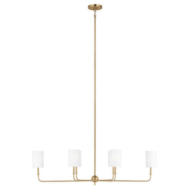 Foxdale 6 Light Oversized Linear Chandelier by Visual Comfort Studio - 3609306