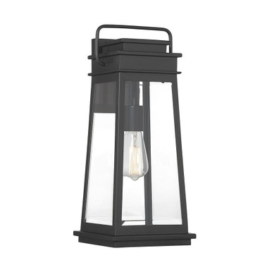 Boone 1 Light Outdoor Wall Lantern 20 Inch Tall by Savoy House - 5-813-BK
