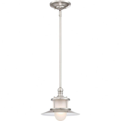 New England 1 Light Small Pendant by Quoizel - NA1510BN