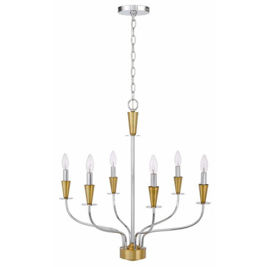 Wraizoi Court 6 Light Medium Chandelier - 1-BEL-5191789