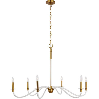 Hanover 6 Light Oversized Chandelier by Visual Comfort Studio - CC1326