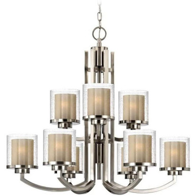 Horizon 9 Light Large 2 Tier Chandelier by Dolan - 2952-09