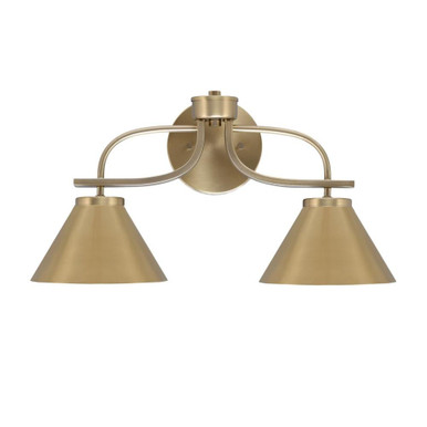 Cavella 2 Light Contemporary Vanity Light 18.5 Inch Length by Toltec - 3912-30