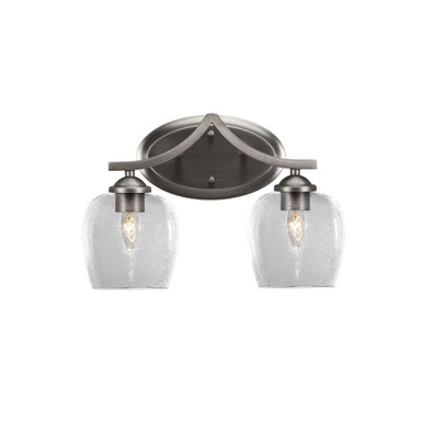 Zilo 2 Light Vanity Light 15 Inch Length by Toltec - 552-15-1025