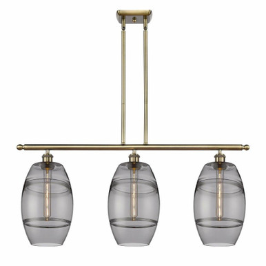 Vaz 3 Light Stem Hung Island Pendant 10.38 Inch Tall by Innovations - 516-3I-G557-8
