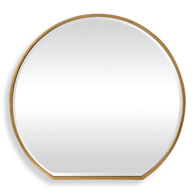 42 Inch Modern Flat Bottom Round Mirror by Bailey Street Home - 208-BEL-3314728