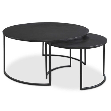 Barnette 35.4 Inch Modern Nesting Coffee Table (Set of 2) by Uttermost - 25109