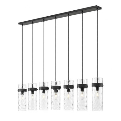 Robinson Down 7 Light Linear Chandelier 15 Inch Tall X 5.25 Inch Wide by BSH - 372-BEL-1365434