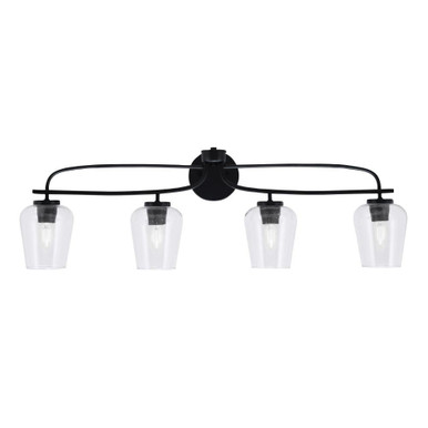Cavella 4 Light Bubble Glass Vanity Light 36.75 In Length by Toltec - 3914-MB-210
