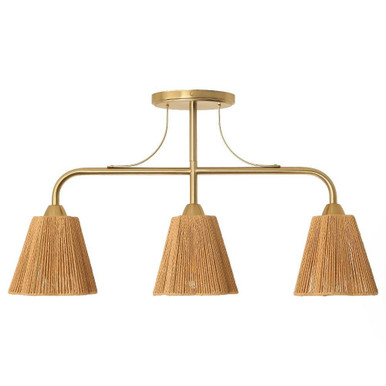 Paddy 3 Light Chandelier 16.7 Inch Tall and 7.3 Inch Wide by Parrot Uncle - C5001