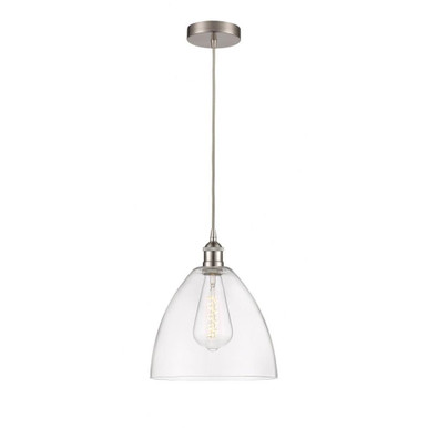 Edison Dome 1 Light Medium Cord Hung Pendant 13.75 Inch Tall by Innovations - 616-1P-GBD-12