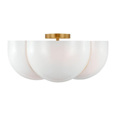 Cheverny 4 Light 20 Inch Wide Semi Flush Mount by Visual Comfort Studio - LXF1004