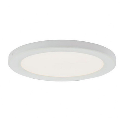 Trix 15W 1 LED 9 Inch Wide Flush Mount by Abra - 30021FM-WH-Trix