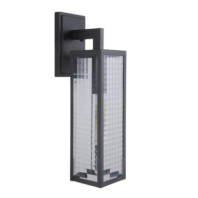 Deka 1 Light Outdoor Wall Lantern by Craftmade - Z4524-MN-SC