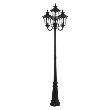 Oxford 4 Light Outdoor Post Light in Style 24 x 93 Inches by Livex - 7869